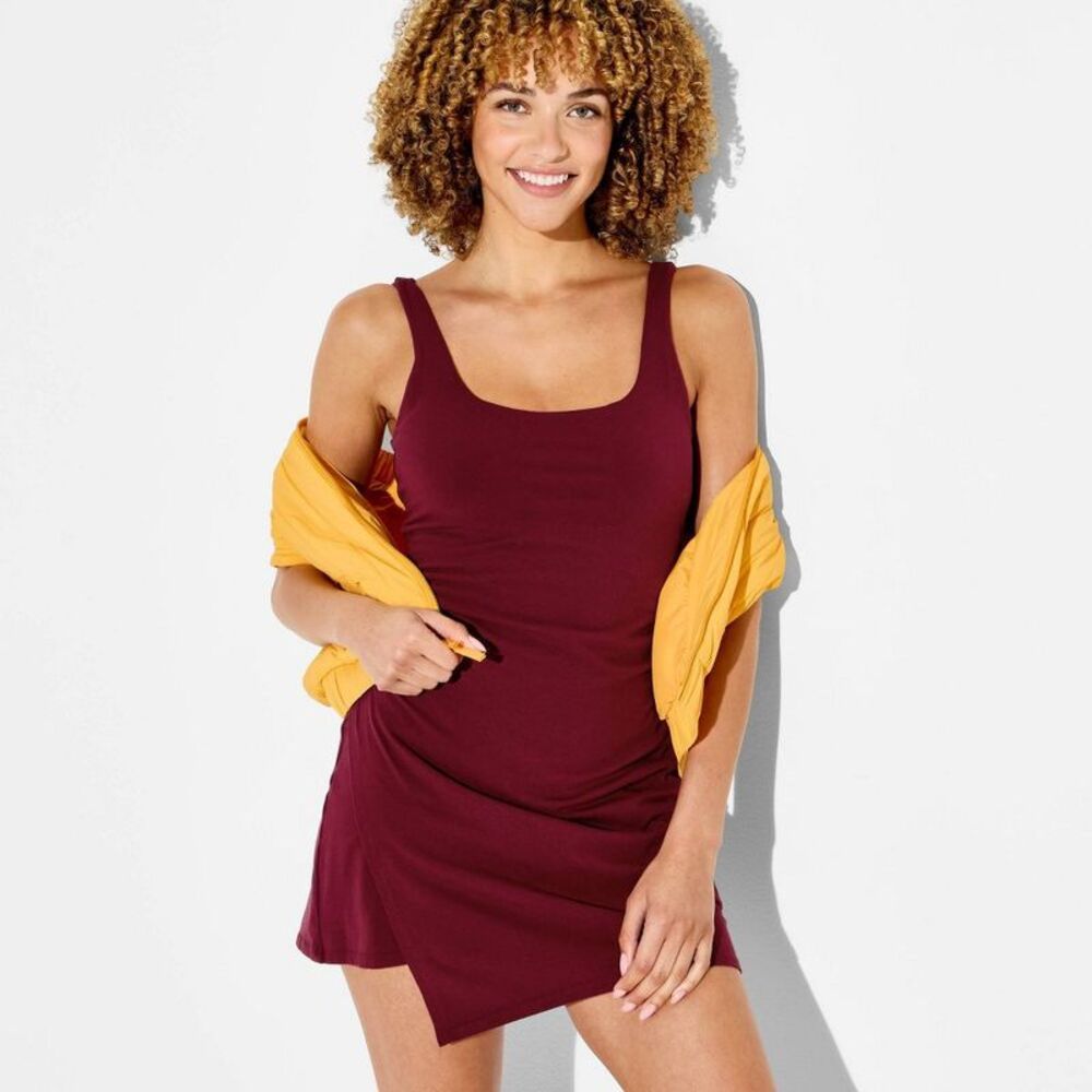 Women's Washed Jersey Dress - JoyLab Red S